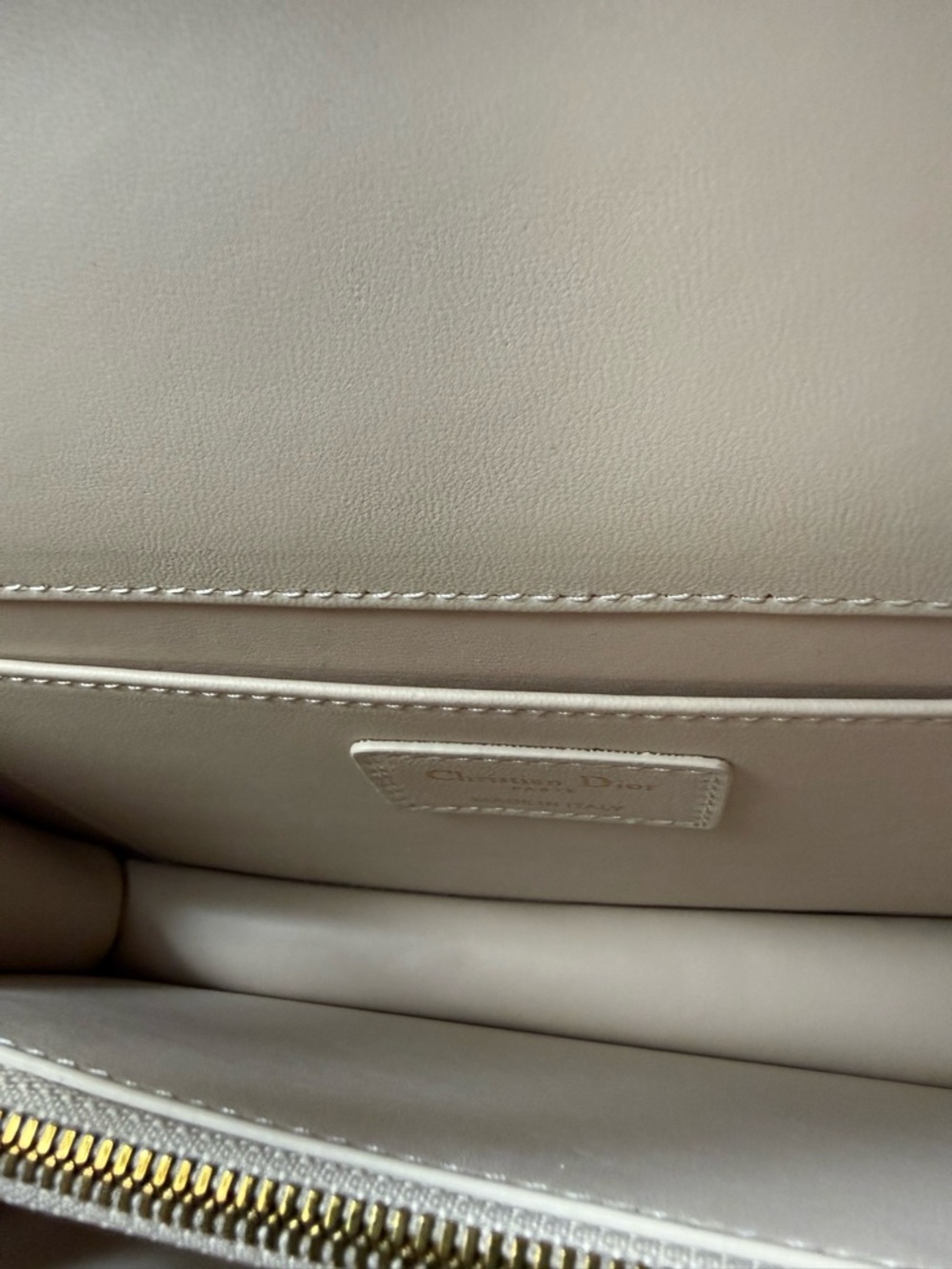 Dior Beige Quilted Top-Handle Satchel with Gold Hardware Limited Edition 2024 - Picture 9 of 9